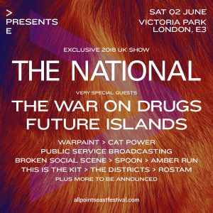 All Points East Presents... The National Expands Lineup