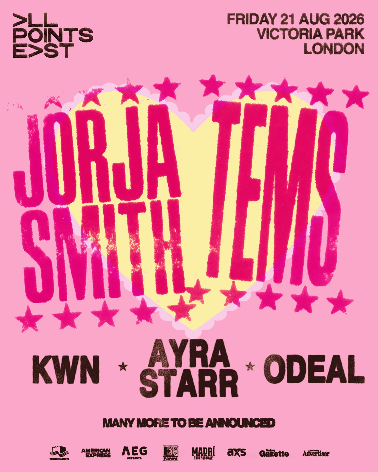 Jorja Smith and Tems announced as All Points East co-headliners