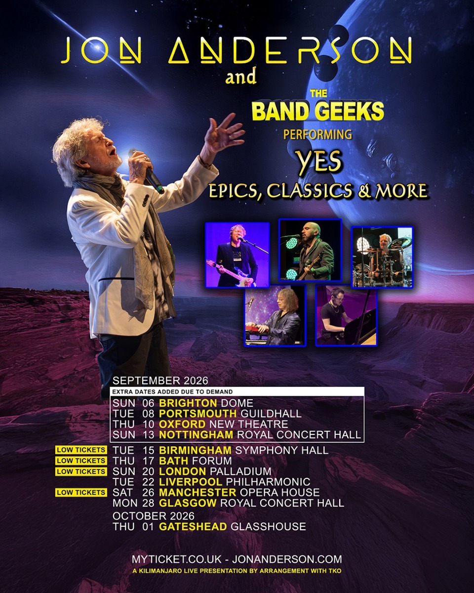 Jon Anderson and The Band Geeks Tour – EXTRA SHOWS ADDED