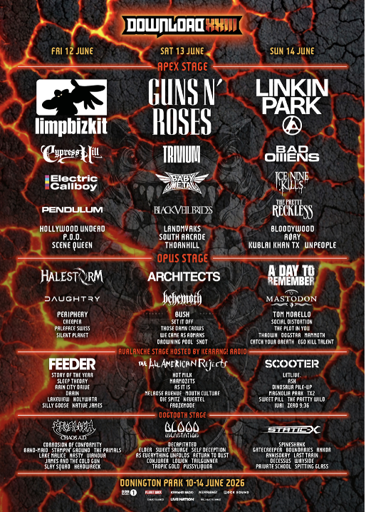 Download Festival Announces Second Wave Of Artists And Day Splits For 2026