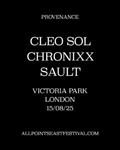 Cleo Sol, Chronixx and SAULT announce live show ‘Provenance’ at All