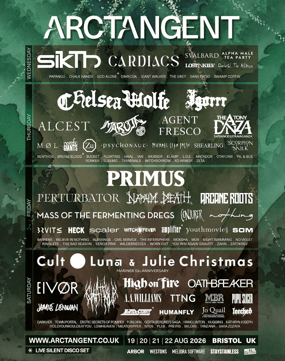 ARCTANGENT FESTIVAL – The final line up announcement for the 2026 event is here