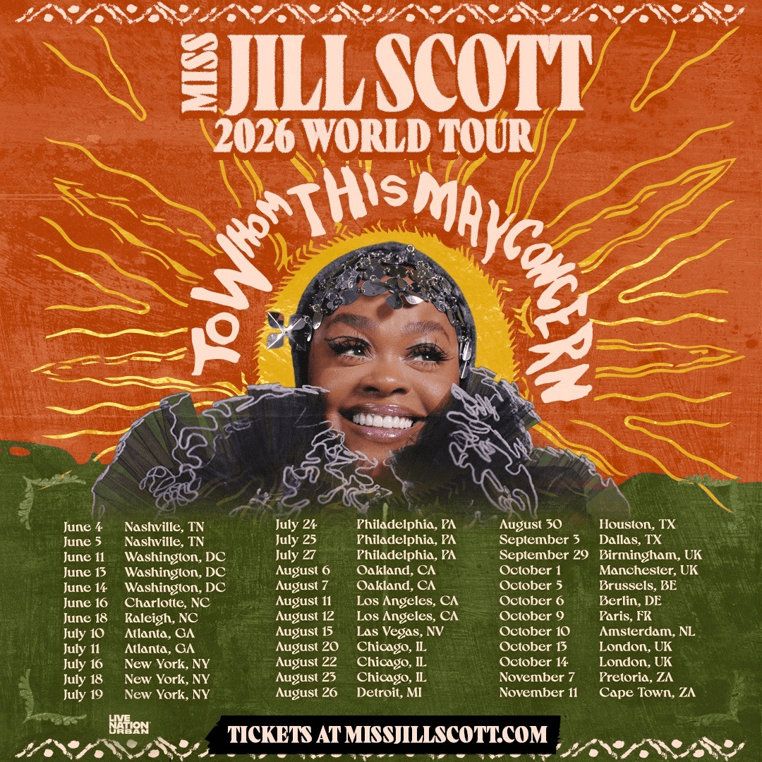 Three-Time GRAMMY Winner Jill Scott Sets Global Stage With To Whom This May Concern World Tour 