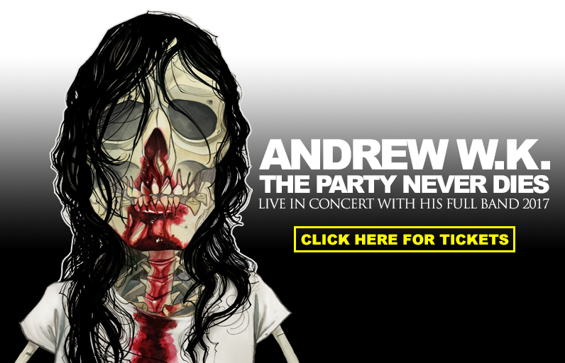 Andrew W.K. Announces 'The Party Never Dies' Tour