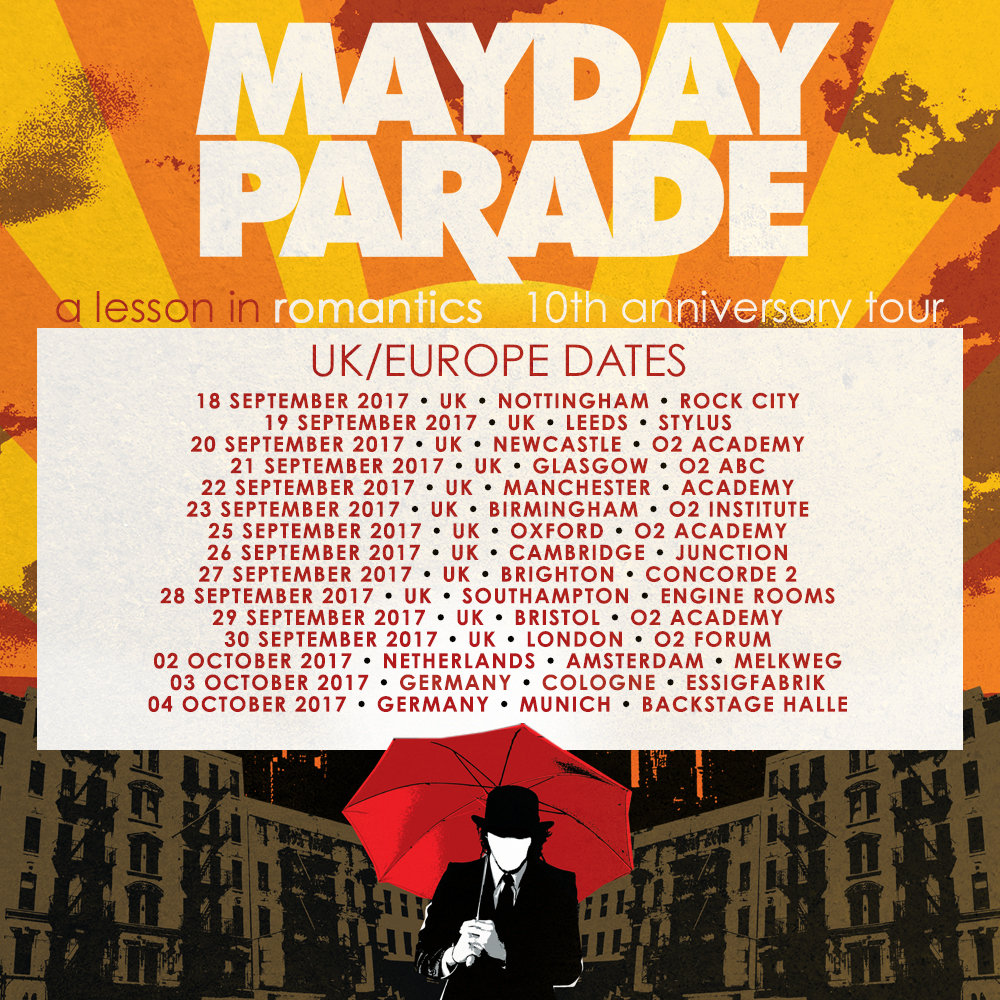 Mayday Parade announce Anniversary Tour