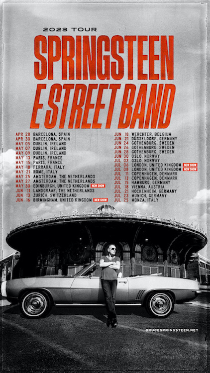 Bruce Springsteen And The E Street Band Announce Four UK Dates On 2023 International Tour