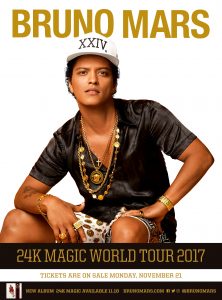 Bruno Mars To Bring The 24K Magic Tour To Europe In 2017