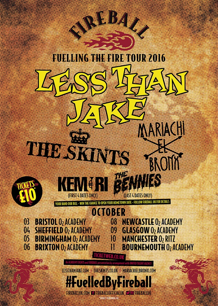First Ever 'Fireball - Fuelling The Fire' Tour Announced For 2016