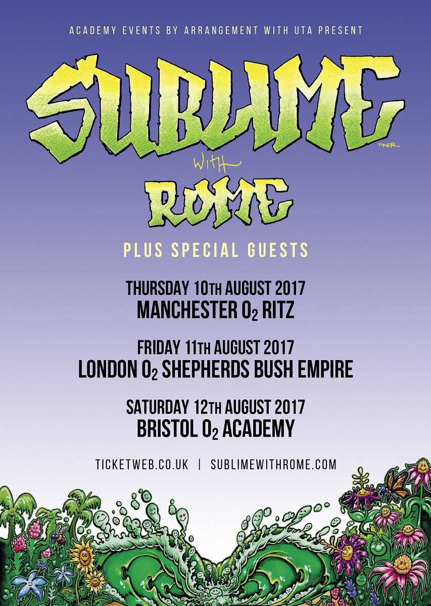 Sublime With Rome Announce 2017 UK Tour Dates