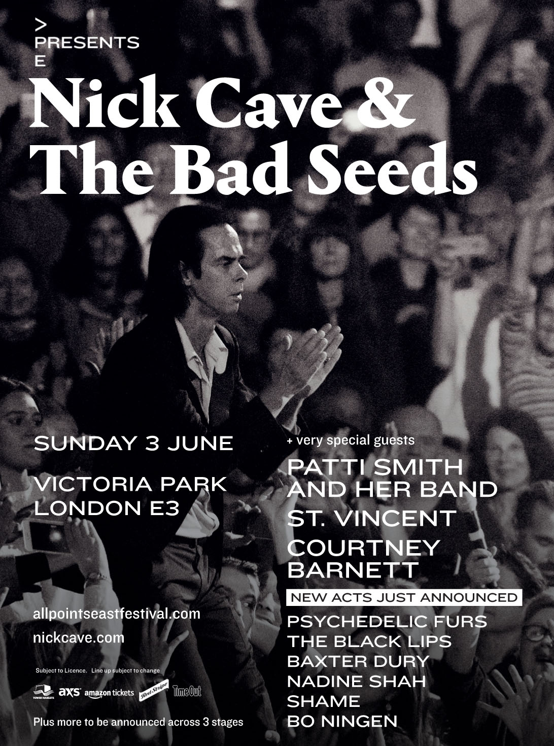 APE Presents... Nick Cave Adds More Huge Supports