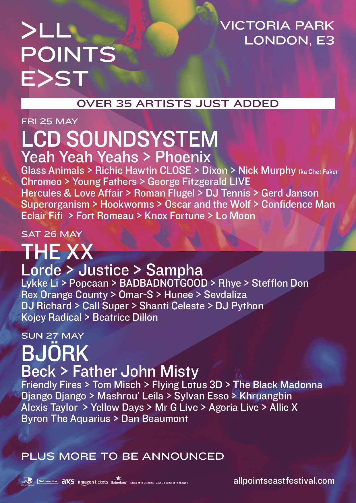 All Points East Festival Adds 38 New Names To Lineup