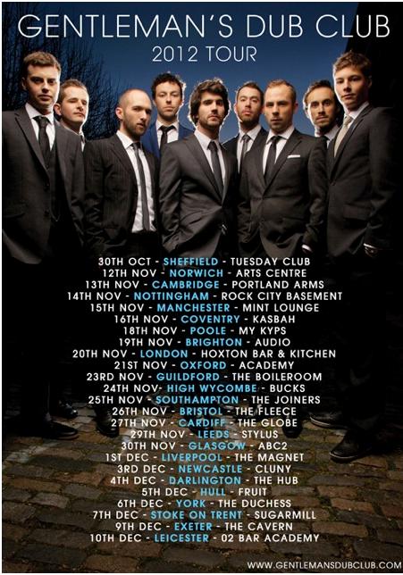 Gentlemans Dub Club Announce 2012 Tour