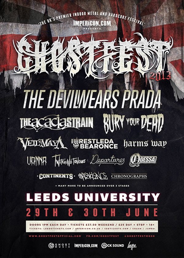 Ghostfest First Announcement Including The Devil Wears Prada & More