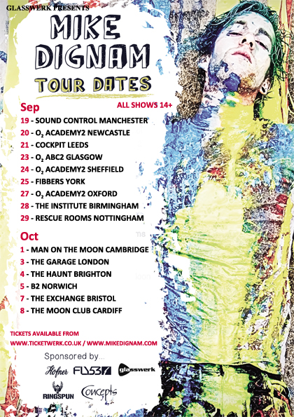 Mike Dignam UK Tour Dates