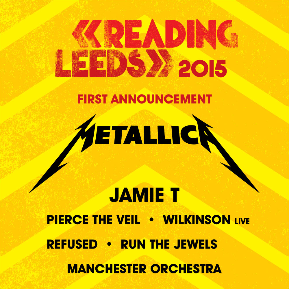 Metallica Announced For Reading & Leeds Festival 2015