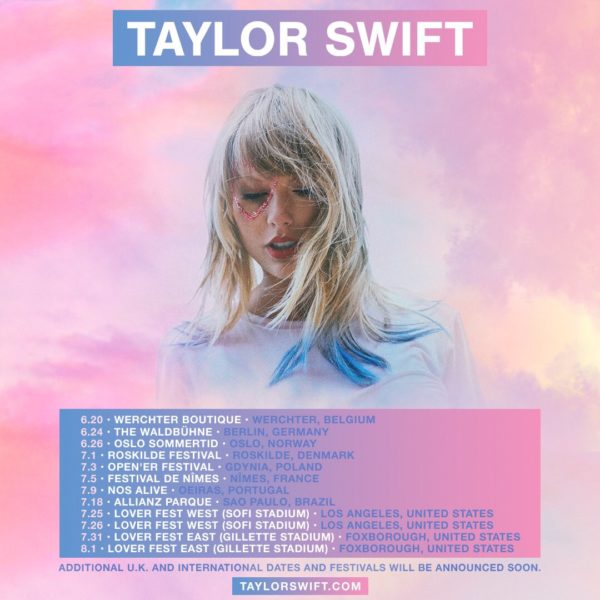 Taylor Swift Announces Lover Fest West Lover Fest East And Additional 