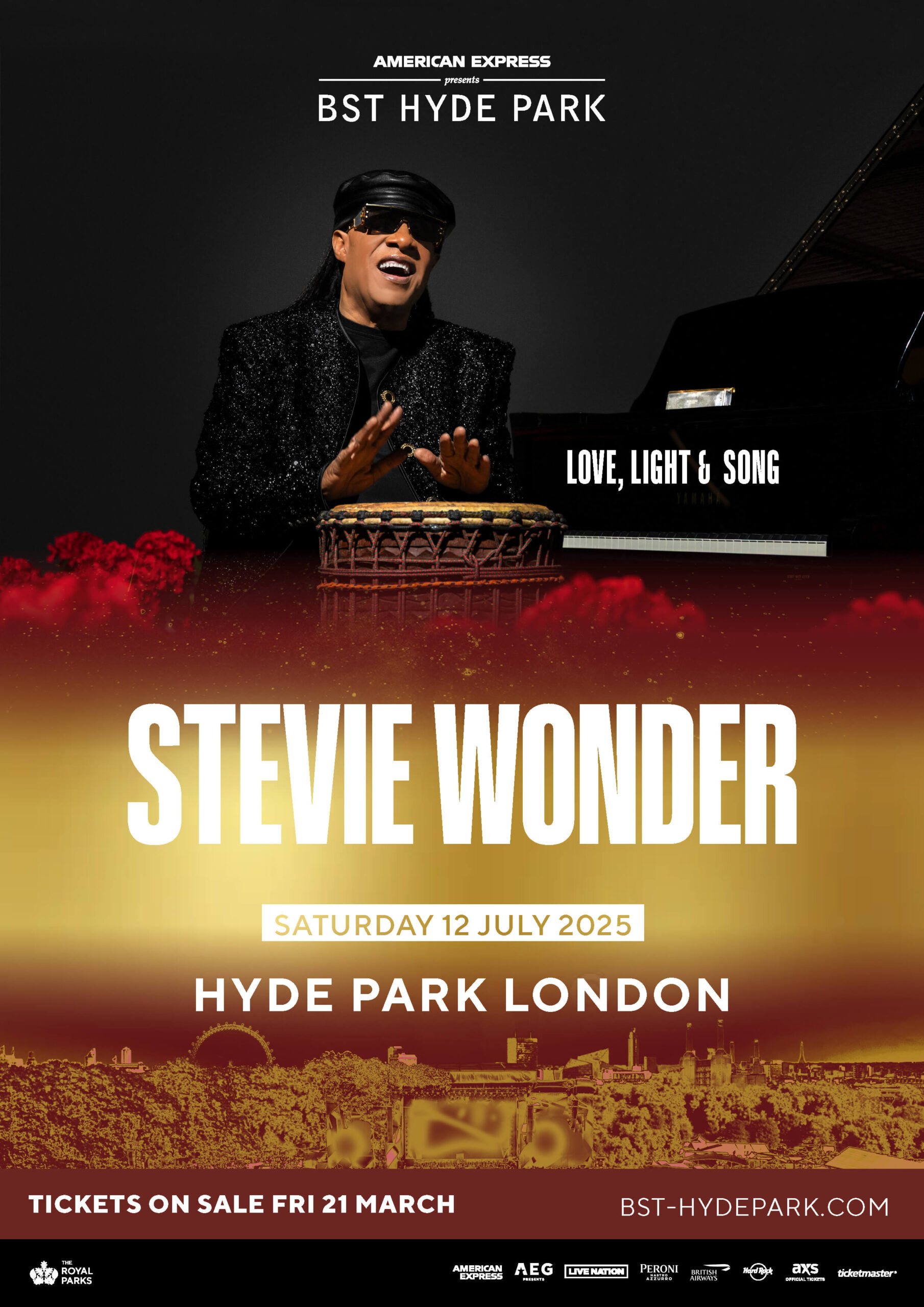 BST Hyde Park announces Stevie Wonder as final headliner